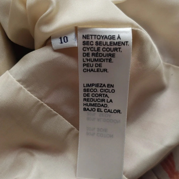 Doncaster Cotton Silk Blend Blazer Women's 10 Orange Tan Office Career Work - Picture 6 of 13